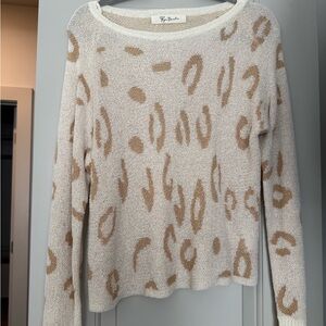 Cozy Beige Patterned Sweater